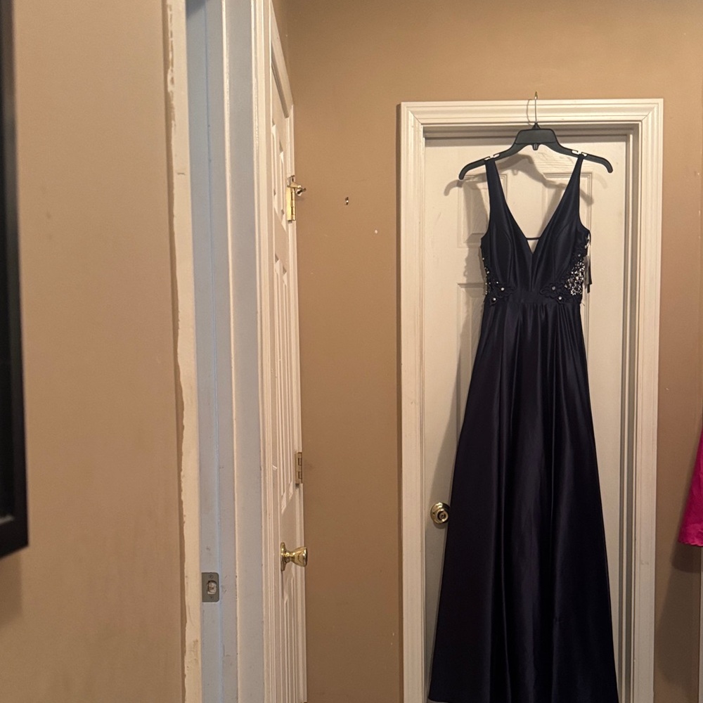 City Studio Navy Evening Dress